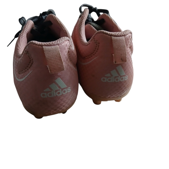 Adidas Soccer Cleats Gray Pink Kids Girls Size 12 - Picture 2 of 9
